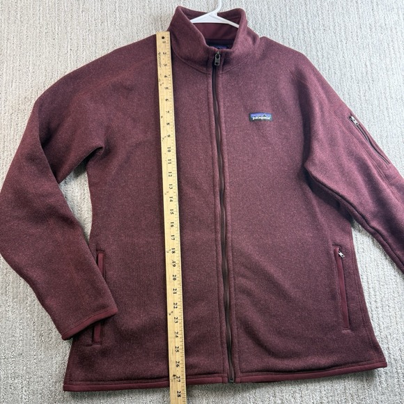 Patagonia Better Sweater Full Zip Women's Fleece Jacket Size XL Maroon - Picture 8 of 11